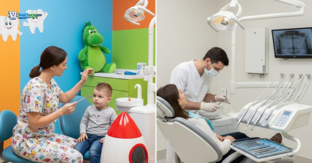 kids-dentist-vs-family-dentist-office-comparison-child-vs-adult-dental-care