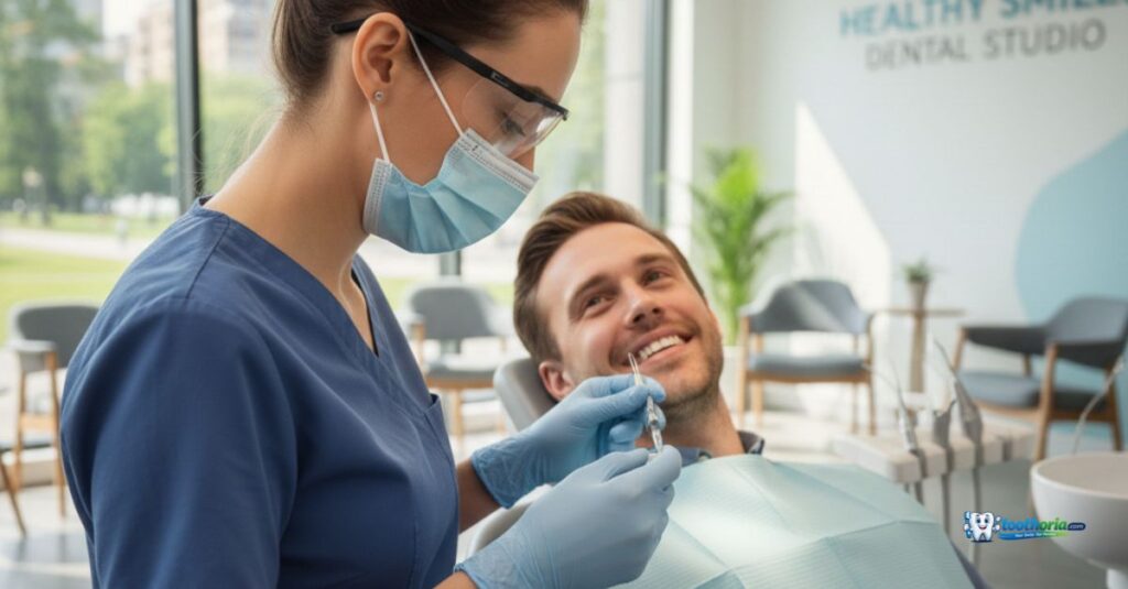 patient-receiving-painless-gum-cleaning-at-the-dentist-with-local-anesthesia-demonstrating-comfort-and-modern-dental-techniques