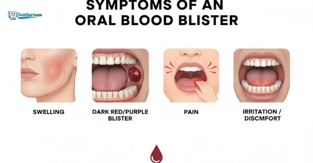 symptoms-and-clinical-presentation-of-oral-blood-blister-including-swelling-pain-and-dark-red-lesion