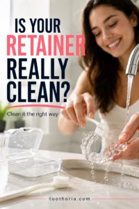 How to clean an orthodontic retainer properly and keep it fresh, clear, and hygienic.